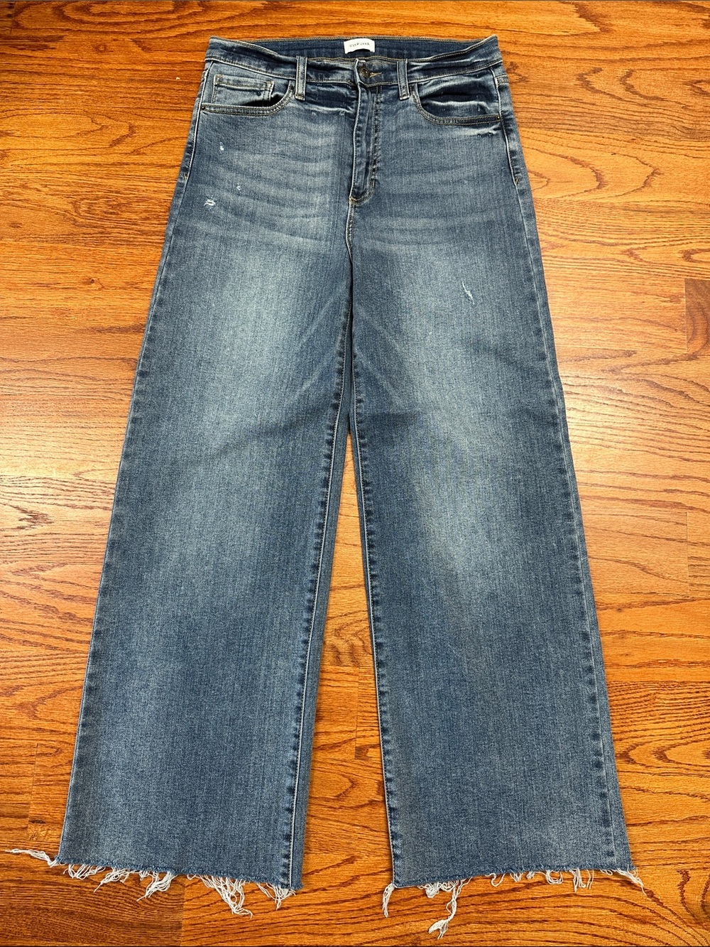 Wide Leg  Women's Jeans - Medium Blue